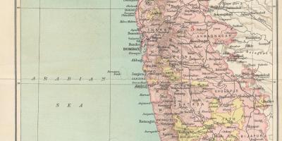Kaart Bombay eesistujariigi