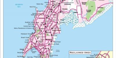 Kaart Bombay linna