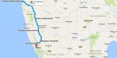 Mumbai, et goa (road map)