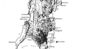 Kaart Mumbai saar
