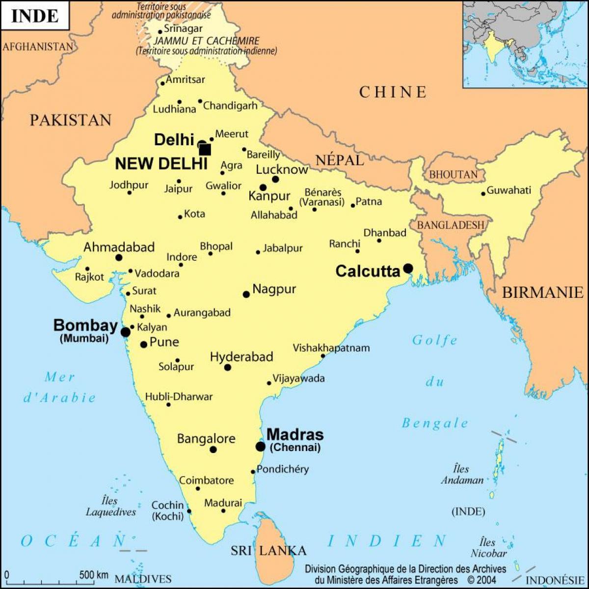 kaart Bombay, india