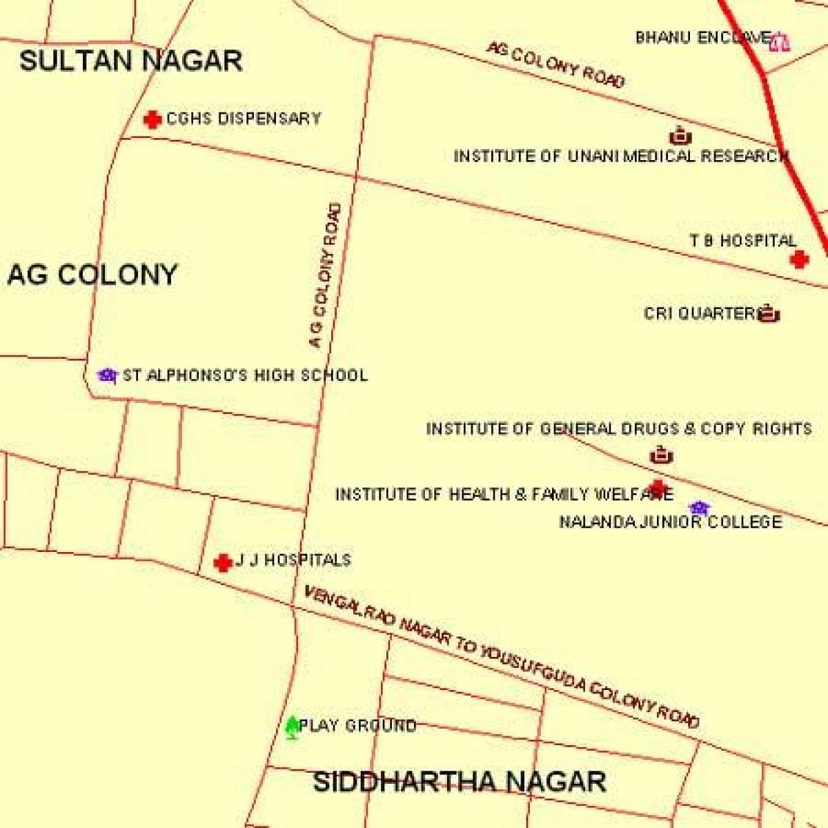 JJ Haigla Mumbai kaart