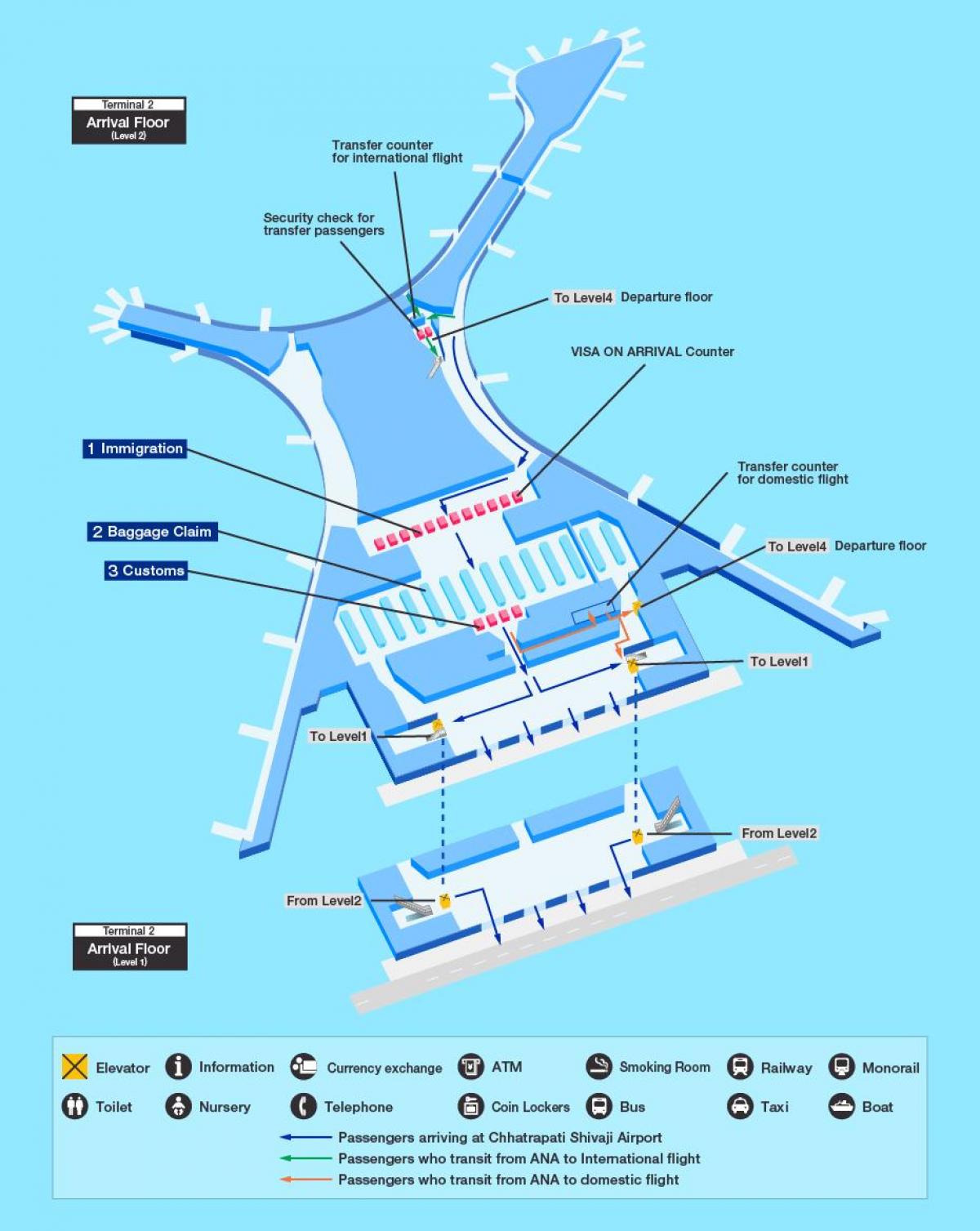 kaart Mumbai international airport