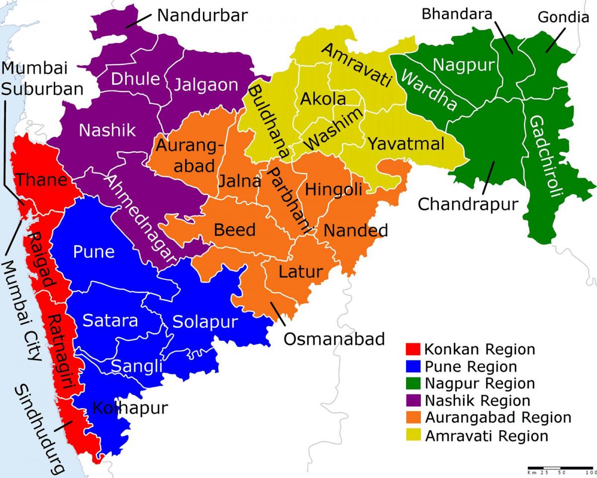 kaart Maharashtra Mumbai