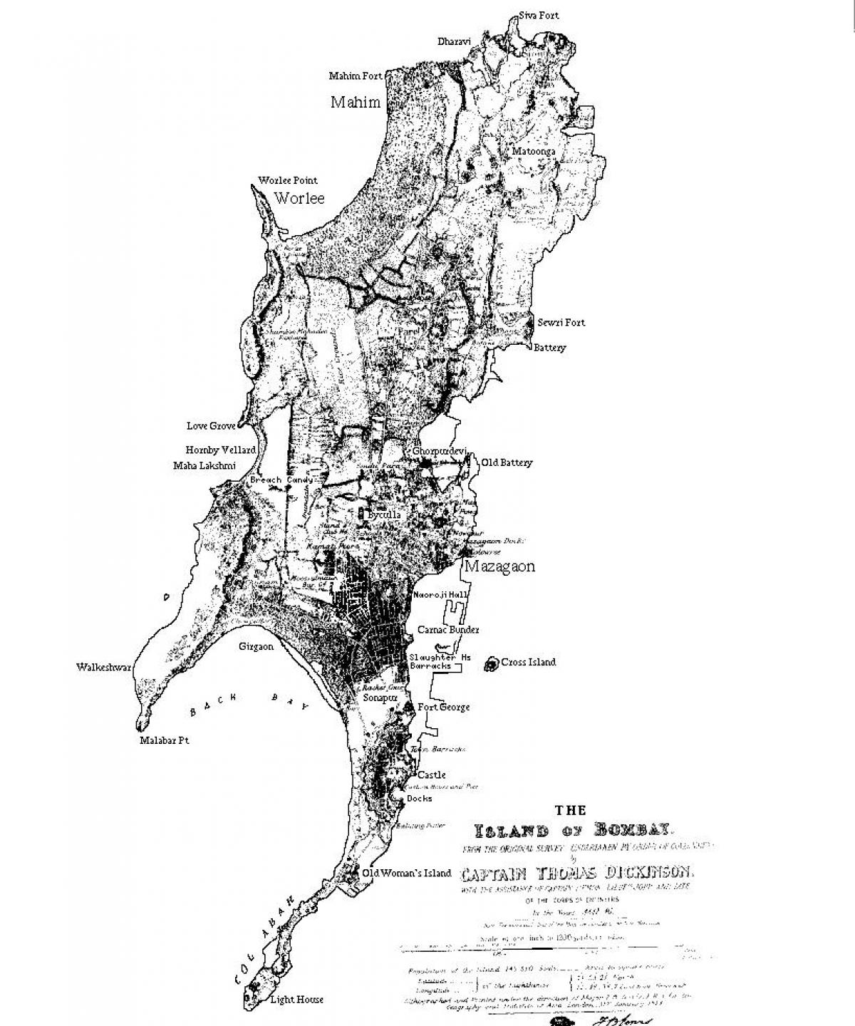 kaart Mumbai saar