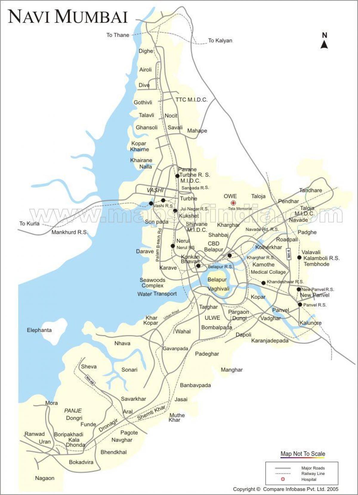kaart uus Mumbai